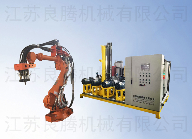 海綿座墊雙密度四組份高壓發(fā)泡機